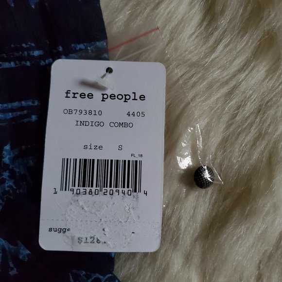 Free People Sun Daze Indigo Minidress Size S/M NWT - Picture 13 of 16